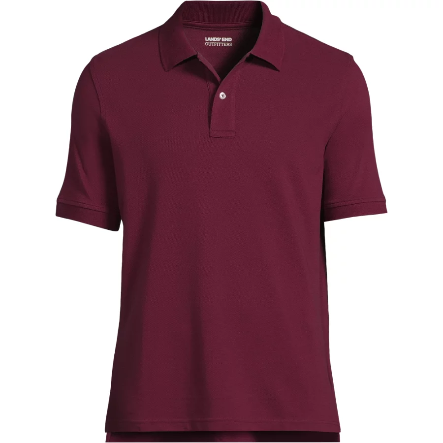 School Uniform Men's Banded Short Sleeve Mesh Polo view 1