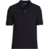 School Uniform Men's Banded Short Sleeve Mesh Polo , Front