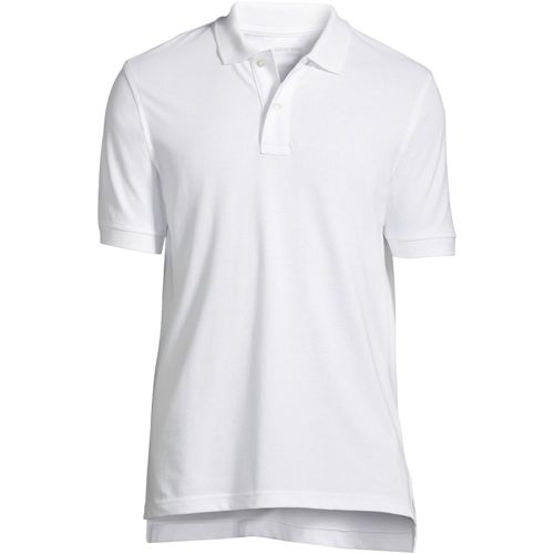 Men's Custom Logo Banded Short Sleeve Cotton Mesh Polo Shirt