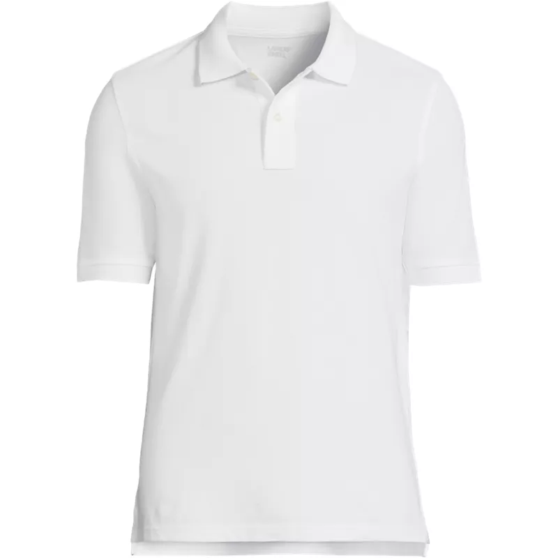 Men's Big Banded Short Sleeve Mesh Polo , Front