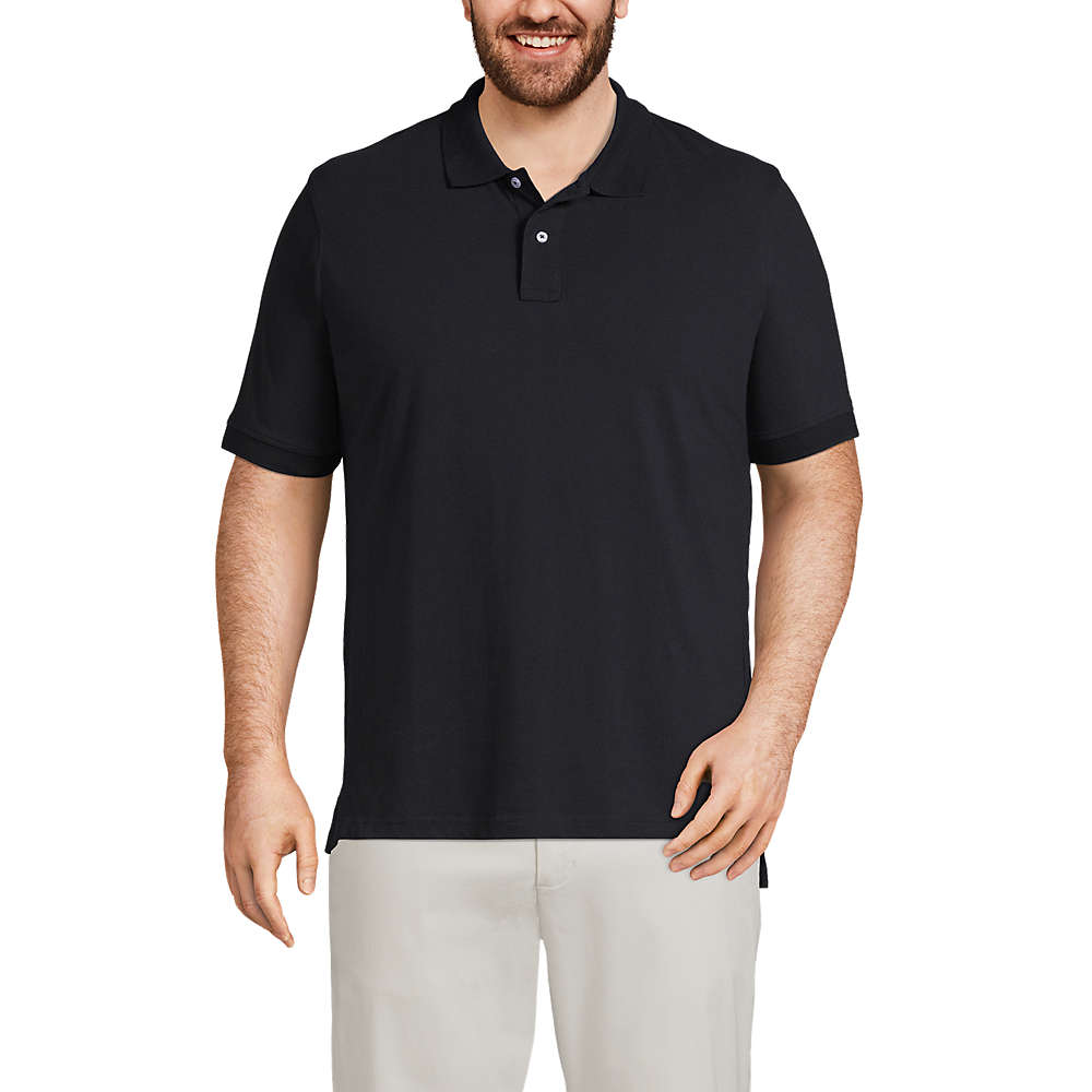 Men's Big & Tall Banded Short Sleeve Mesh Polo | Lands' End