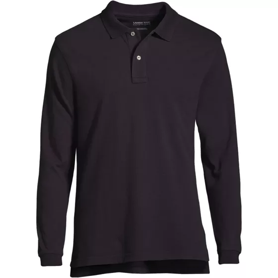 Men's Long Sleeve Classic Mesh Polo Shirt - primary