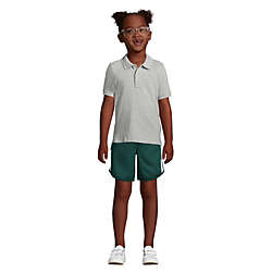 School Uniform Little Kids Short Sleeve Mesh Polo Shirt, Front