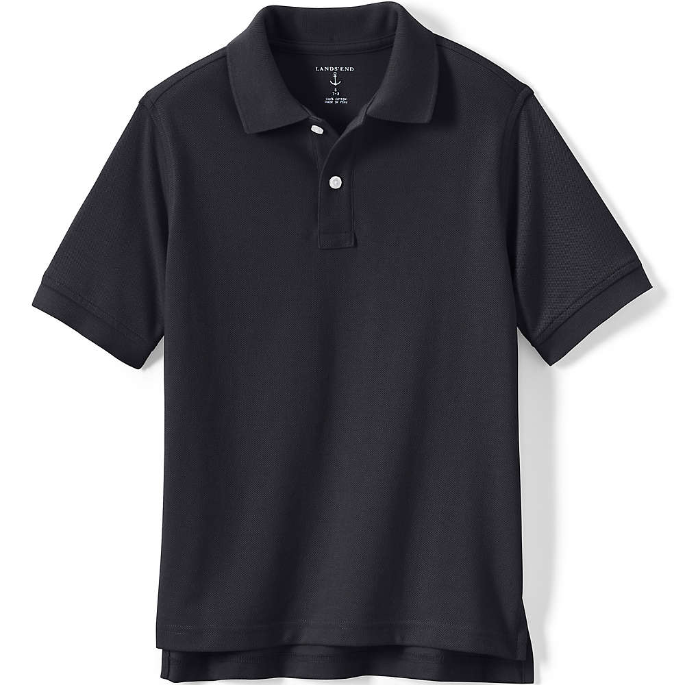 School Uniform Little Kids Short Sleeve Mesh Polo Shirt, alternative image
