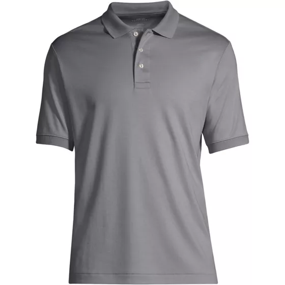 School Uniform Men's Banded Cuff Short Sleeve Supima Cotton Polo Shirt - primary