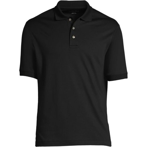 Men's Custom Logo Banded Cuff Short Sleeve Supima Cotton Polo Shirt