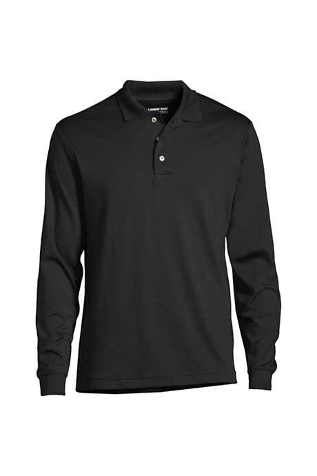 Men's Custom Embroidered Banded Long Sleeve Supima Cotton Polo Shirt