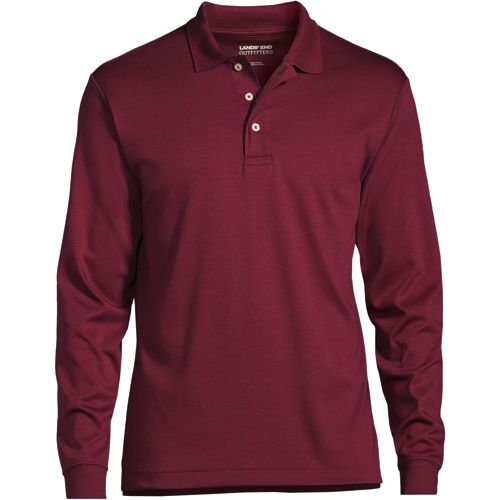 Men's Custom Embroidered Banded Long Sleeve Supima Cotton Polo Shirt