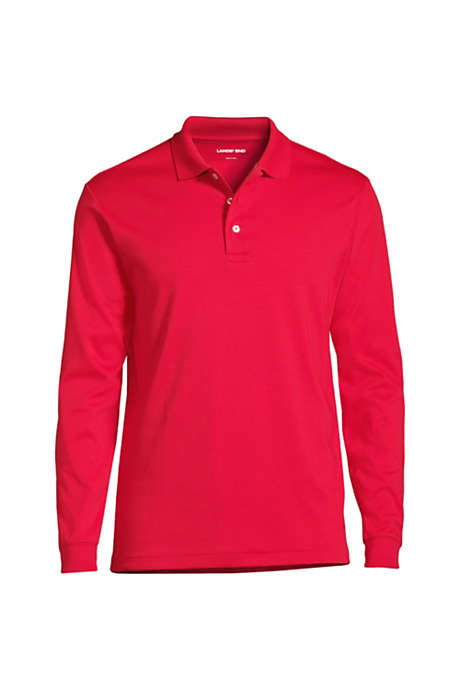 Men's Custom Embroidered Banded Long Sleeve Supima Cotton Polo Shirt