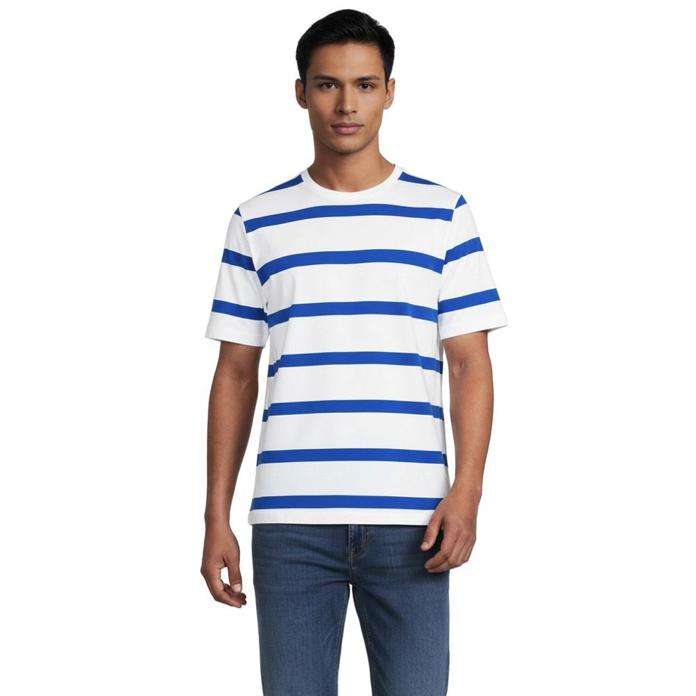 T-shirt Lands' End Multicouleur - Taille L/46, Manches Longues, Occasion Très Bon état, 100% Coton