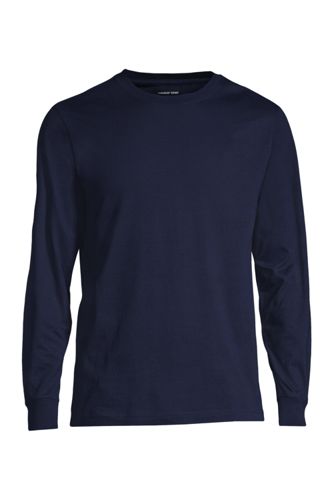 Lands End Mens Long Sleeve Serious Sweats Crewneck Sweatshirt