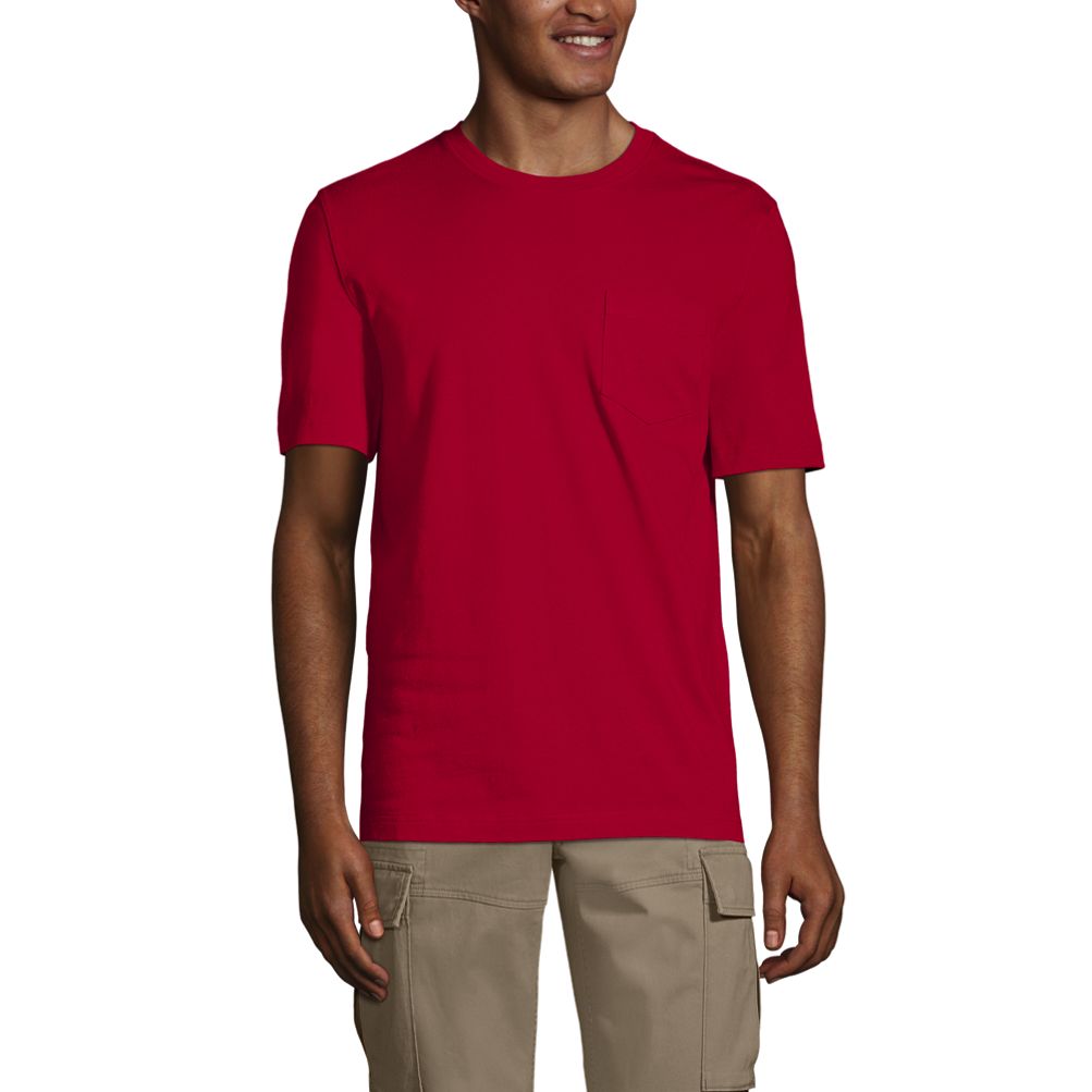 Men's Super-T Short Sleeve T-Shirt with Pocket | Lands' End