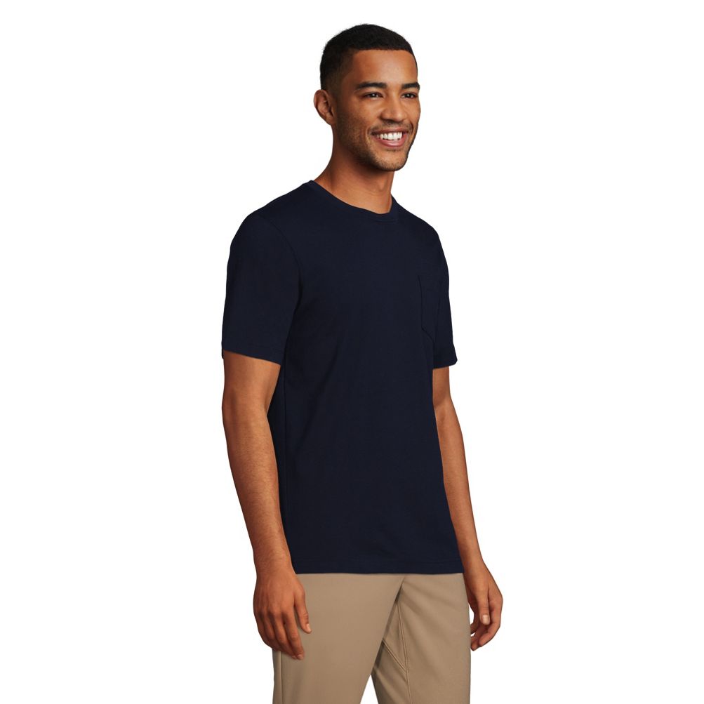 Men's Super-T Short Sleeve T-Shirt with Pocket | Lands' End