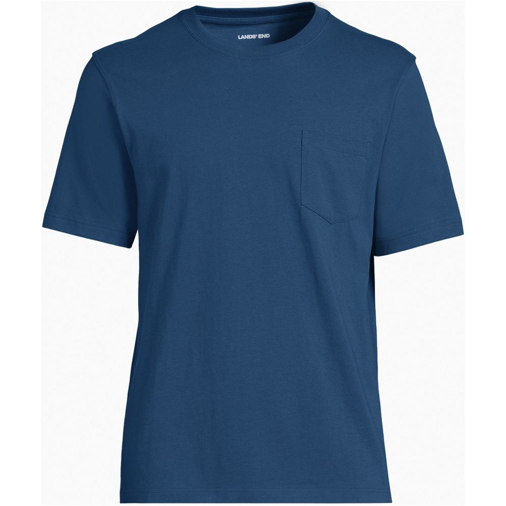 Men's Round Neck Basic T-shirt - Blue