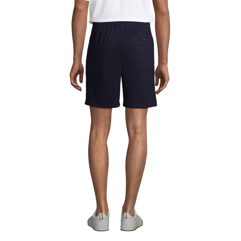 Lands' End Men's Jersey Knit Shorts - Small - Black