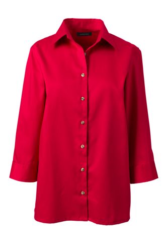 Women's 3/4-sleeve Performance Twill Shirt - image 2
