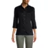 School Uniform Women's 3/4 Sleeve Performance Twill Shirt, Front