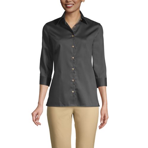 Women's 3/4 Sleeve Performance Twill Shirt - image 2