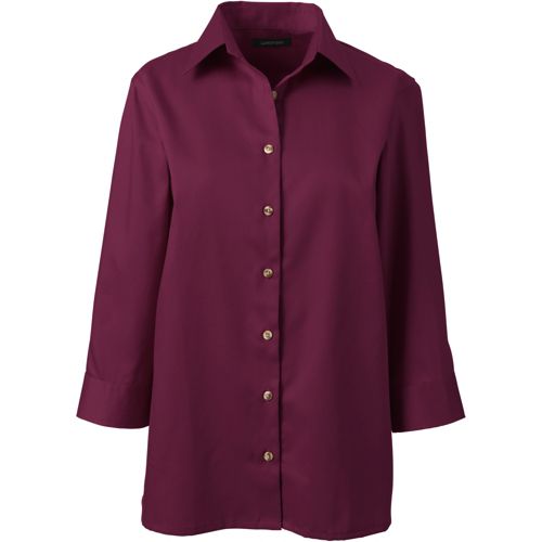 Women's Three Quarter Sleeve Easy Care Twill Shirt