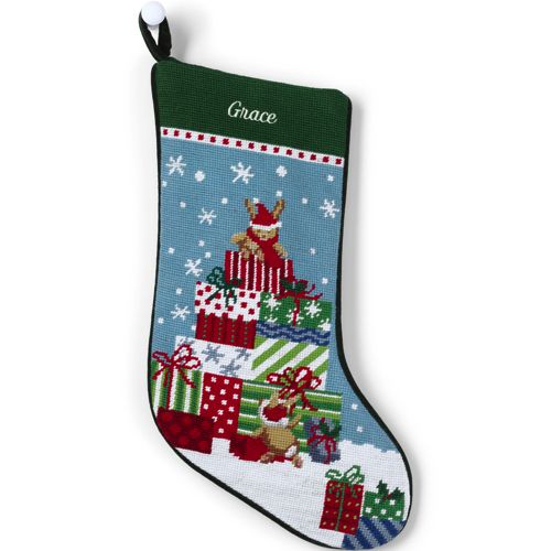 Needlepoint Personalised Christmas Stocking