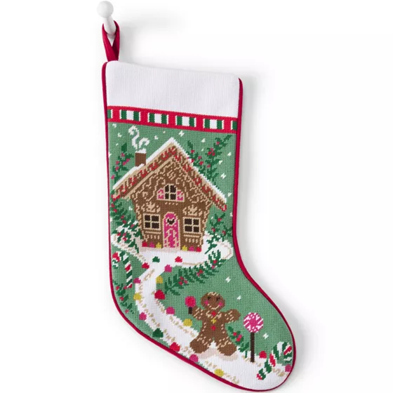 Needlepoint Personalized Christmas Stocking - primary