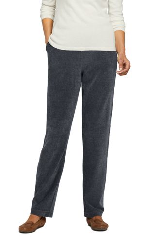 Women's Sport Knit Corduroy Elastic Waist Pants High Rise from Lands' End