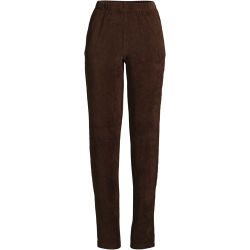 Women's Sport Knit High Rise Corduroy Elastic Waist Pants