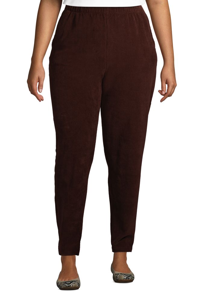 Lands' EndWomen's Plus Size Petite Sport Knit High Rise Corduroy
