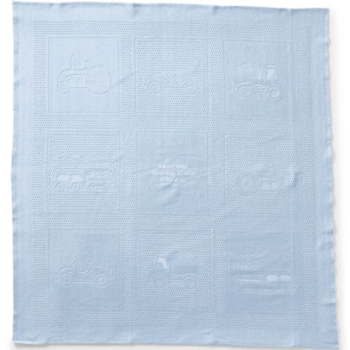 Lands' End Cozy Plush Fleece Throw Blanket, Size: Regular No Sz, Blue