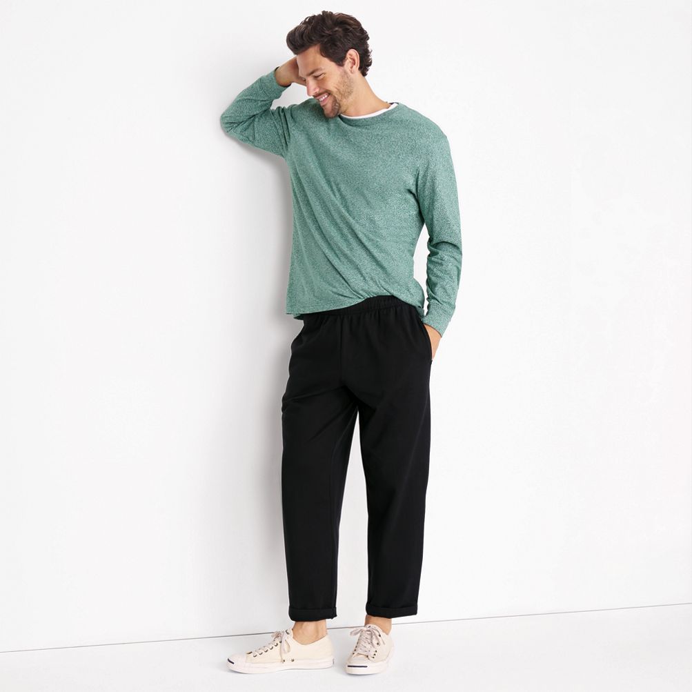 Straight-Leg Supima Cotton-Jersey Sweatpants