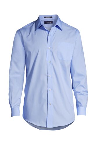 lands end mens white dress shirts