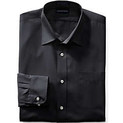 School Uniform Men's Long Sleeve Straight Collar Broadcloth Dress Shirt, alternative image