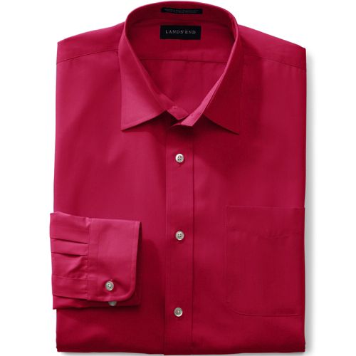 Men's Short Sleeve Broadcloth Shirt Lands' End
