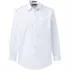 School Uniform Men's Long Sleeve Straight Collar Broadcloth Dress Shirt, Front