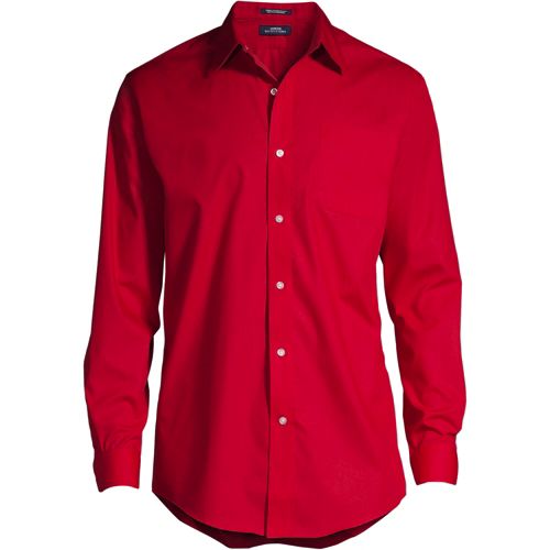 Men's Long Sleeve Solid Broadcloth Shirt