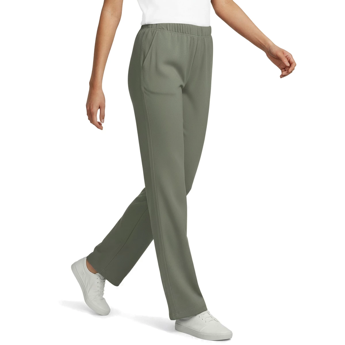 Tall Sport Knit High Rise Pants — Sage by Lands' End
