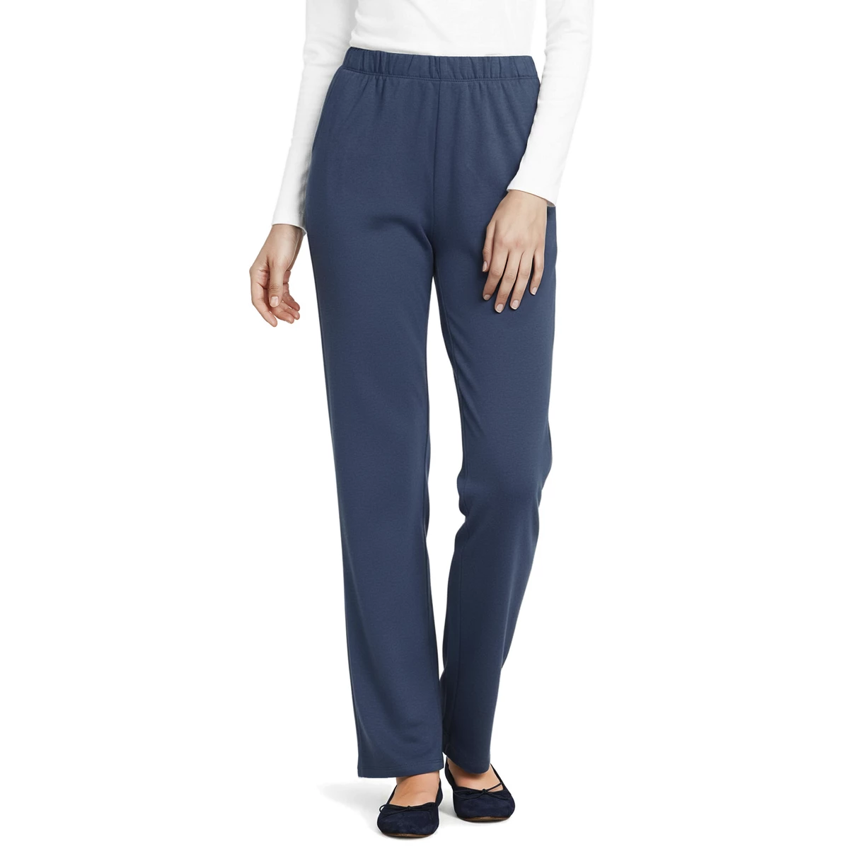 Tall Sport Knit High Rise Pants — Nightfall Blue by Lands' End