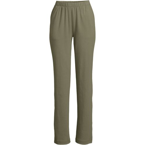 Women's Sport Knit High Rise Elastic Waist Pull On Pants | Lands' End