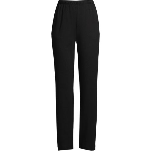 Women's Sport Knit High Rise Elastic Waist Pull On Pants