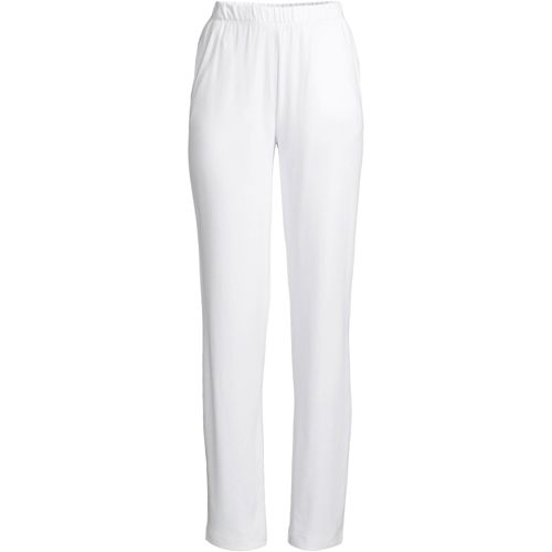 Women's Sport Knit High Rise Elastic Waist Pull On Tapered Trouser Pants