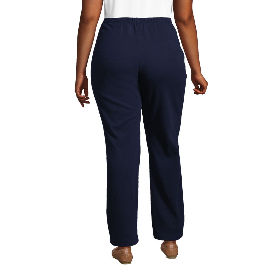 Women's Plus Size Sport Knit High Rise Pants