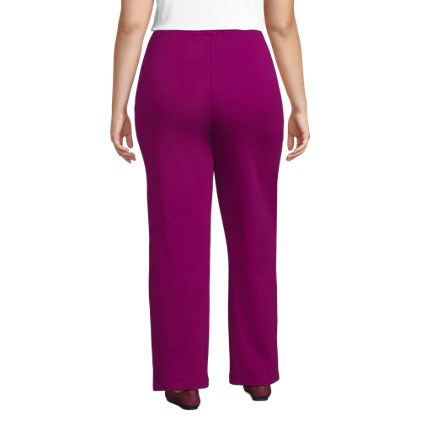 Women's Plus Size Sport Knit High Rise Pants - image 2