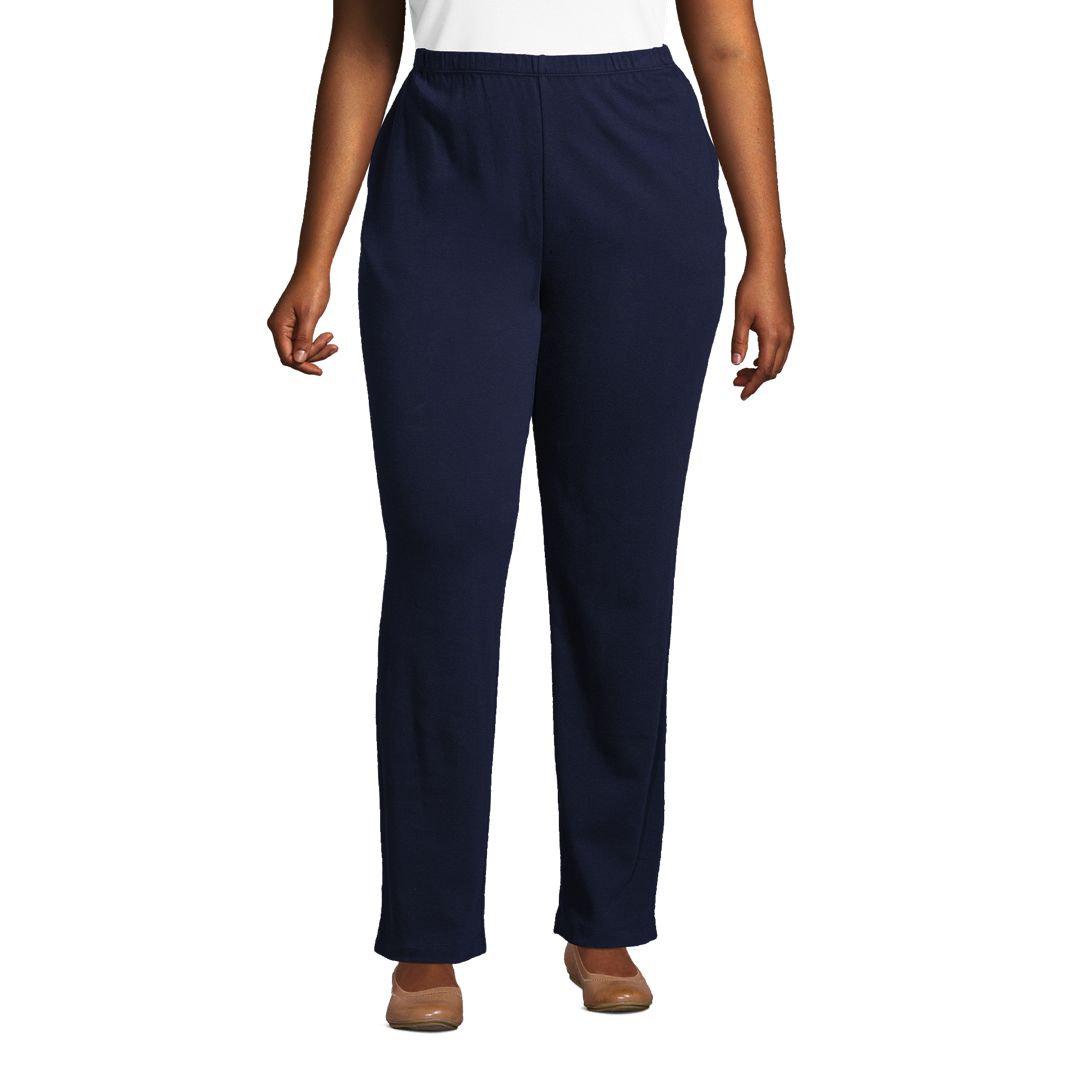 Women's Plus Size Sport Knit High Rise Pants