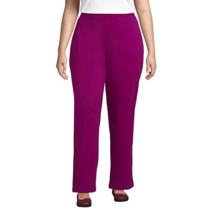Women's Plus Size Sport Knit High Rise Pants - primary