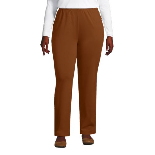 Women's Trousers Spring Summer Stretch Waist Cotton Pants Middle And Old  Lady Large Size Solid Casual Pants