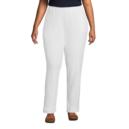 Lands' End Women's Sport Knit High Rise Elastic Waist Pull On Capri Pants -  Small - Rich Camel : Target