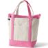 Medium Natural 5 Pocket Zip Top Canvas Tote Bag, Front