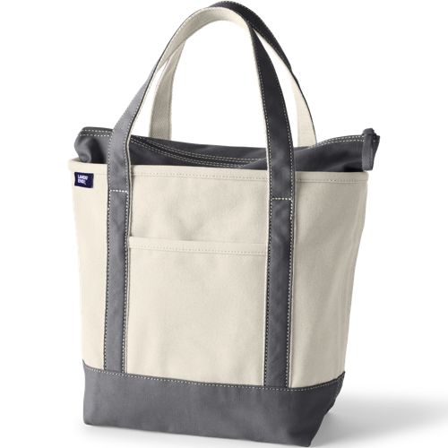 Lands End Extra Large Canvas Tote Bag -  Hong Kong