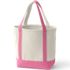 Medium Natural 5 Pocket Open Top Canvas Tote Bag, Back