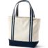 Medium Natural 5 Pocket Open Top Canvas Tote Bag, Back